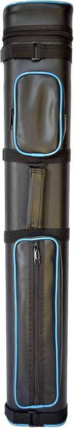 HAN'S DELTA 2x4 Hard Oval Pool Cue Billiard Stick Carrying Case, (Several Colors Available)