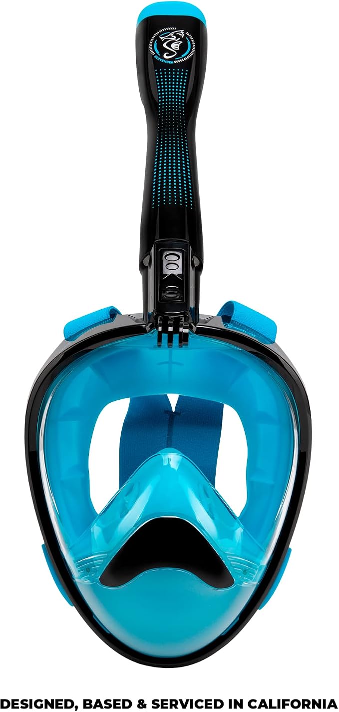 Seavenger Nautilus Full Face Snorkel Mask with New Breathing System