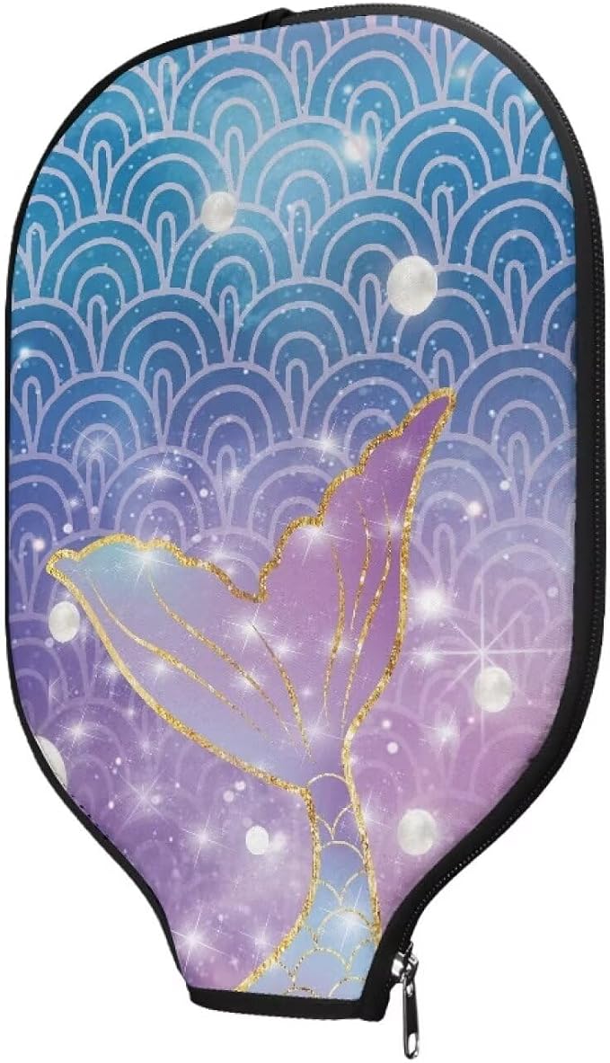 Pickleball Paddle Covers, Fits Standard Pickleball Racquets, Durable Zippered Paddle Cover Universal 8.6 x 11.4Inch