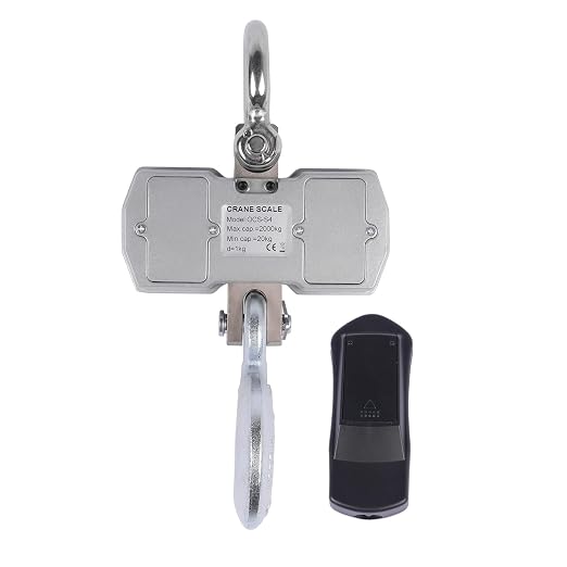 2 Ton Digital Crane Scale with Remote, 2000kg 4400lb Digital Hanging Scale, Industrial Heavy Duty Electronic Crane Scale