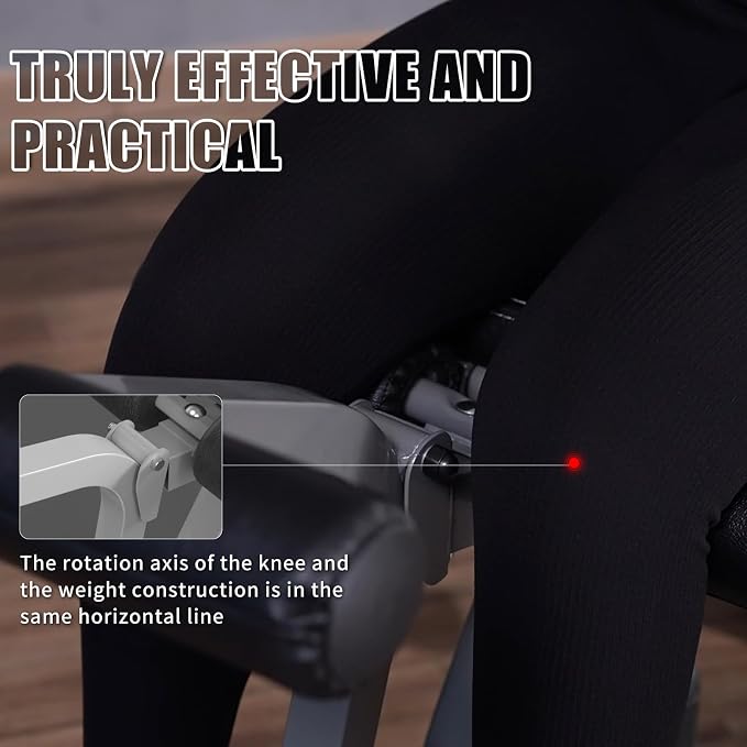 Z ZHICHI 2-in-1 Adjustable Leg Extension and Curl Machine, Easy Transition, Home Gym Leg Machine, Weight Capacity 660LBS