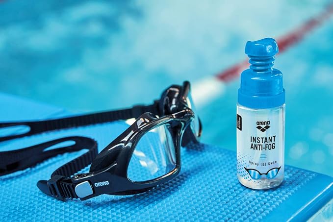 ARENA Instant Anti-Fog Spray Swim Goggles Treatment Prevents Fogging Swim Practice Essential Defogger Solution, 35ml Up to 150 Applications, Clear