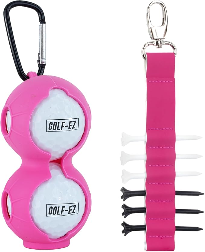 Golf Essentials Kit | Must-Have Accessories – Water Brush, Towel, Club Brush, Ball Marker, Divot Repair Tool, Ball & Tee Holder, Golf Gifts for Men & Women