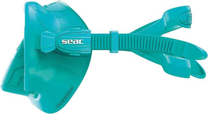 SEAC Pura – Frameless Single-Lens Silicone Diving Mask | Antifog Low Volume Mask for Diving and Snorkeling with 3D Buckle