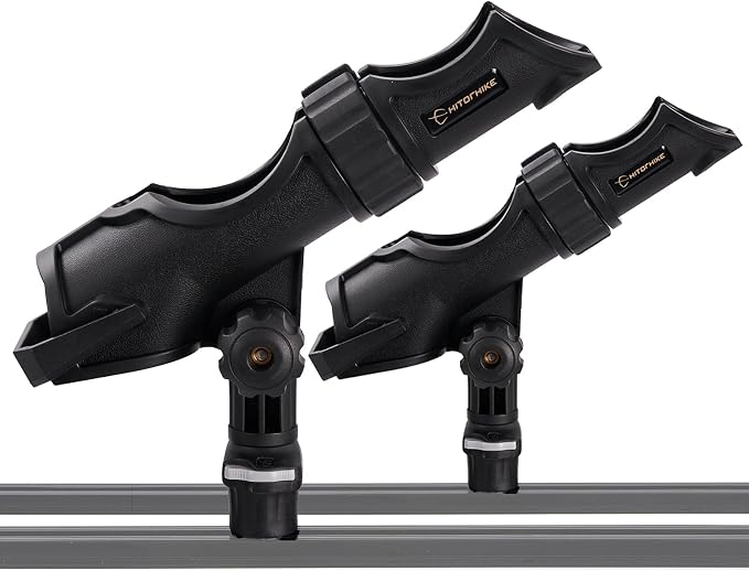 HITORHIKE Fishing Rod Holder Universal Fit Kit Allows for 360-degree Adjustment Kayak Fishing Boat Powerlock Rod Holder