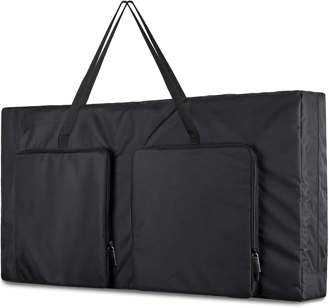 ZKOO Cornhole Carrying Case Fits 4' x 2' Regulation Size Board, Heavy-Duty 600D Cornhole Boards Bag with Extra Pockets for Cornhole Outdoor Games