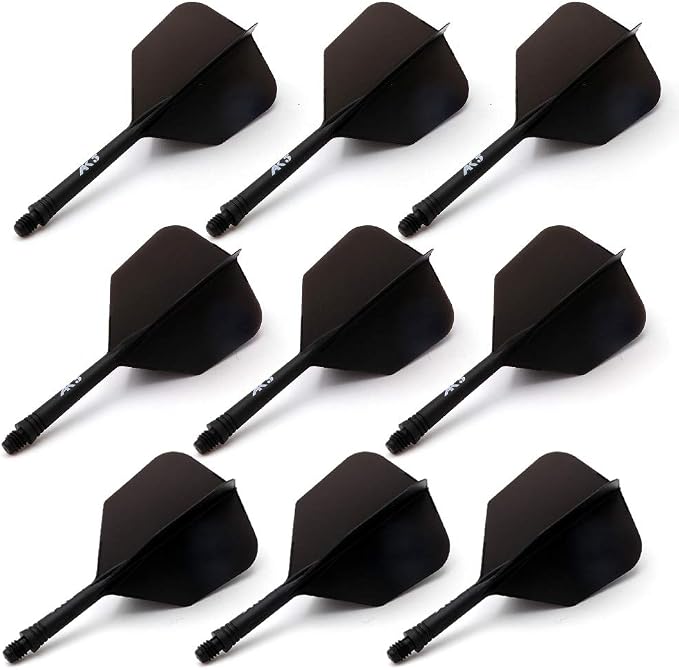 CUESOUL 3 Sets Integrated Dart Shaft and Flights,Dart Shaft Length 21mm/28mm/33mm