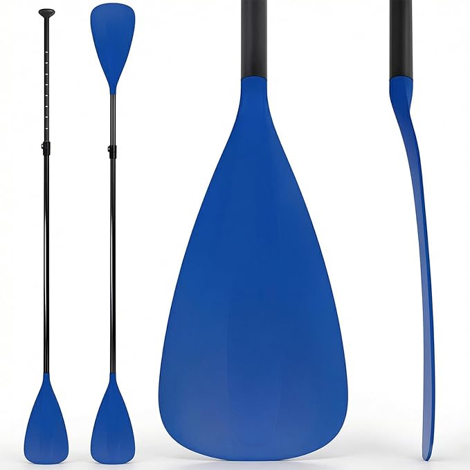 LBW SUP Paddle Board Paddle Stand up Paddleboard Paddles - 3-Piece or 4-Piece Floating Alloy Portable SUP Kayak Paddle Adjustable 2-Sided Paddle