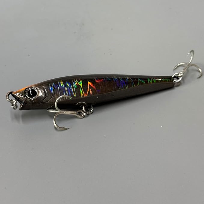 Ocean Fishing Minnow Lures 3pcs | High-Index Plastic Jerkbait Swimbaits for Bass & Trout