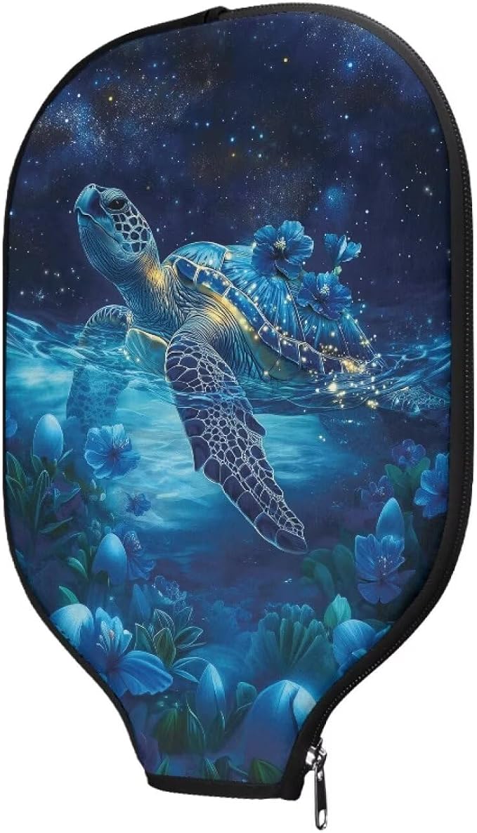 Blue Camo Corgi Pattern Print Pickleball Paddle Covers Only Paddles Holder Sleeve Fits Most Rackets