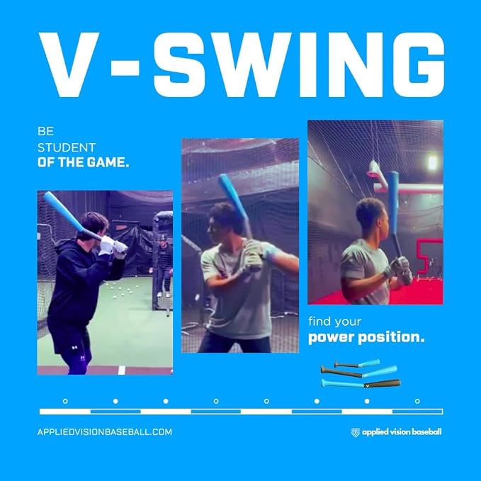 Applied Vision Sports V-Swing - The Ultimate Baseball & Softball Swing Trainer, Training Tool, and Batting Aid.