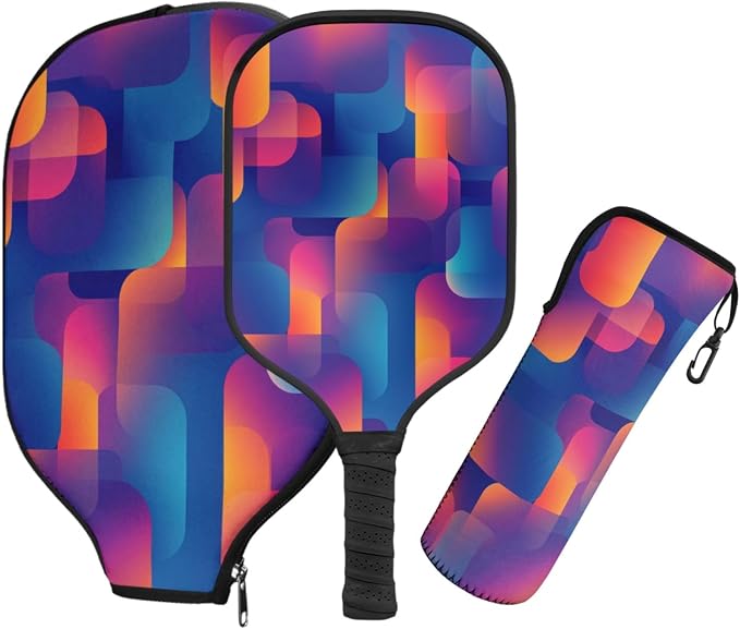 Pickleball Paddles Set 3PCS Pickleball Paddle Case Pickleball Racket Pickleball Bag Ideal for Beginners Gifts