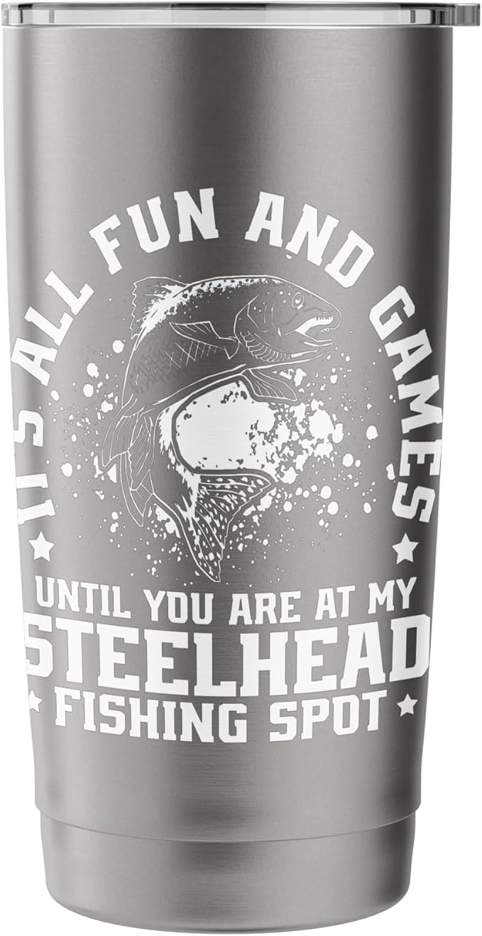 Steelhead Fisherman Gear Steelhead Fishing Net Fisher Stainless Steel Insulated Tumbler