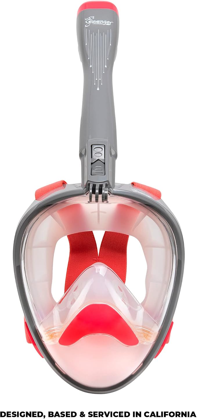 Seavenger Nautilus Full Face Snorkel Mask with New Breathing System