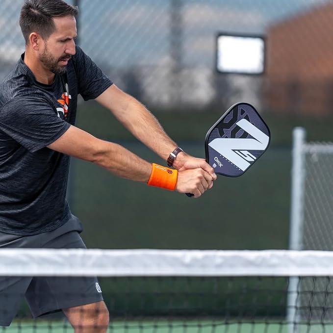 Onix Graphite MOD Z5 Carbon Fiber Pickleball Paddle with Wide-Body Shape. Honeycomb Core, Graphite Face & Cushion Comfort Pickleball Paddle Grip