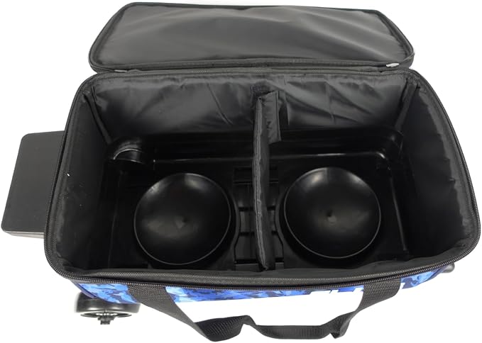 ELITE Basic Bowling Bag Double (2) Ball Roller with Rolling Wheels