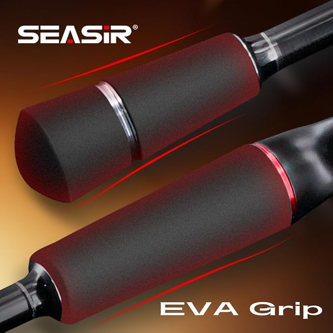 SEASIR Salminus Travel Fishing Rod, 4 Piece M/MH Biatcaster Rod | , XF Baitcasting Rod, Portable, 40T Carbon Fiber, Fuji O, EVA Grip, Saltwater Freshwater Bass Trout Big Fish