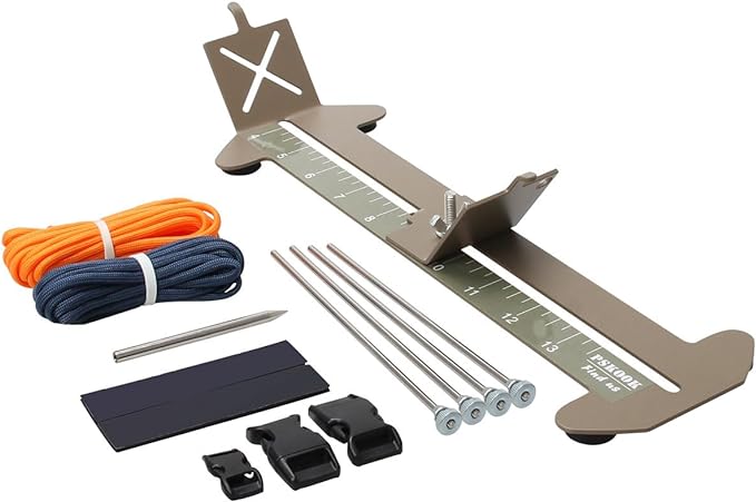 Catcan 2 in 1 Paracord Bracelet Jig, Paracord Jigs and Tools, Adjustable Length DIY Craft Bracelet Making Kit 4" to 13" with Free Cord and Buckles