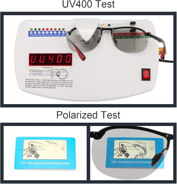 Polarized Photochromic Sunglasses for Men - UV Protection and Lightweight Sun Glasses for Driving Fishing