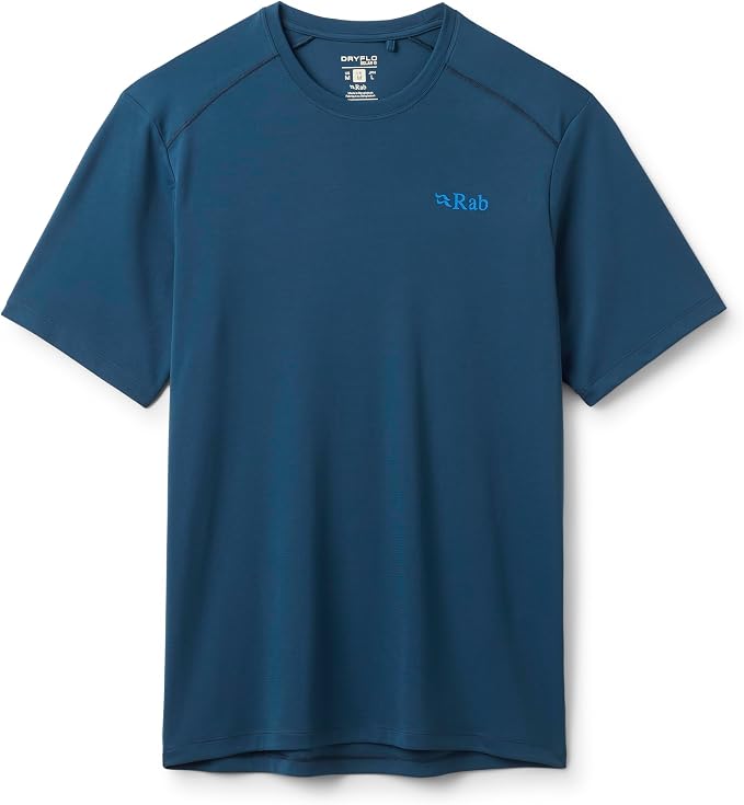 Rab Men's Force Tee - Lightweight T-Shirt for Hiking, Climbing, & Trail Running