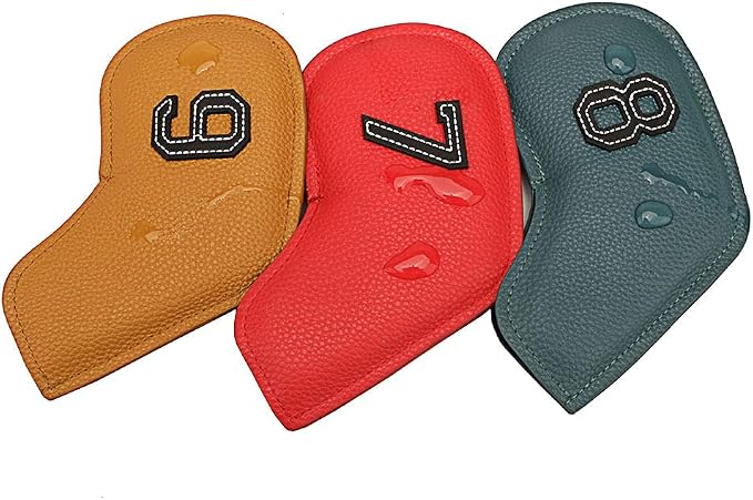 10Pcs/Set Number Golf Iron Cover Headcover Colorful Golf Iron Head Covers (3-9 APS)