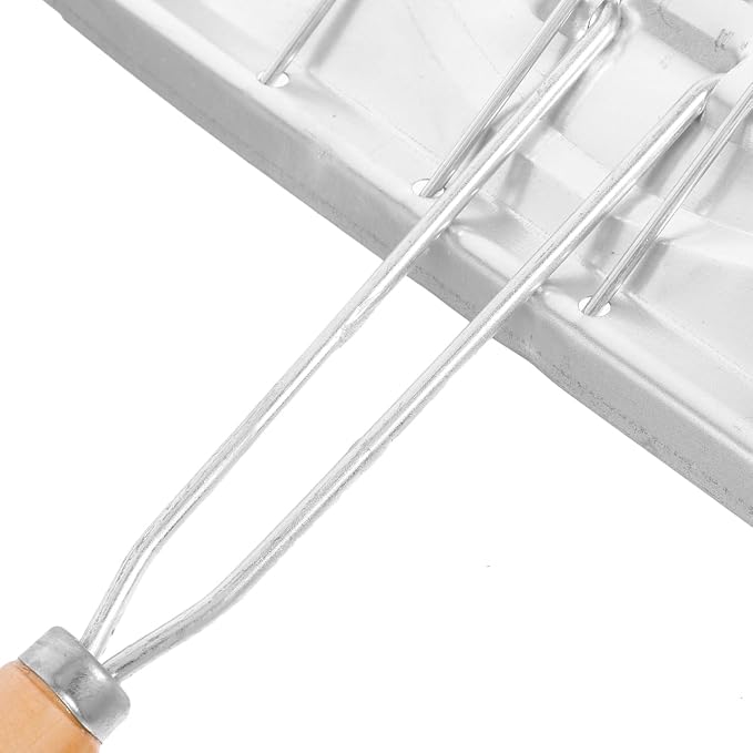 MAGICLULU Foldable Stovetop Toaster Rack 8.66X7.67In Multi-Function Tortilla Grill Tray and Toast Holder Rack for Camping Home Use Durable Wire Baking for Corn Bread Grilling