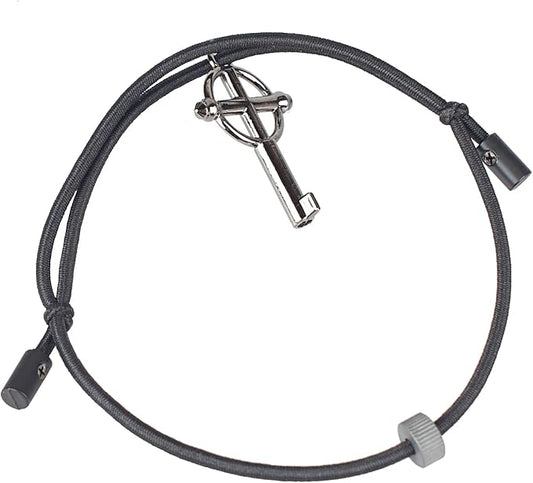 Escape Bracelet with Cross Universal Round Handcuff Key & Tungsten Bead - Car Window Breaker Wrist Strap Emergency Rescue Tool, Shatter Tempered Safety Glass