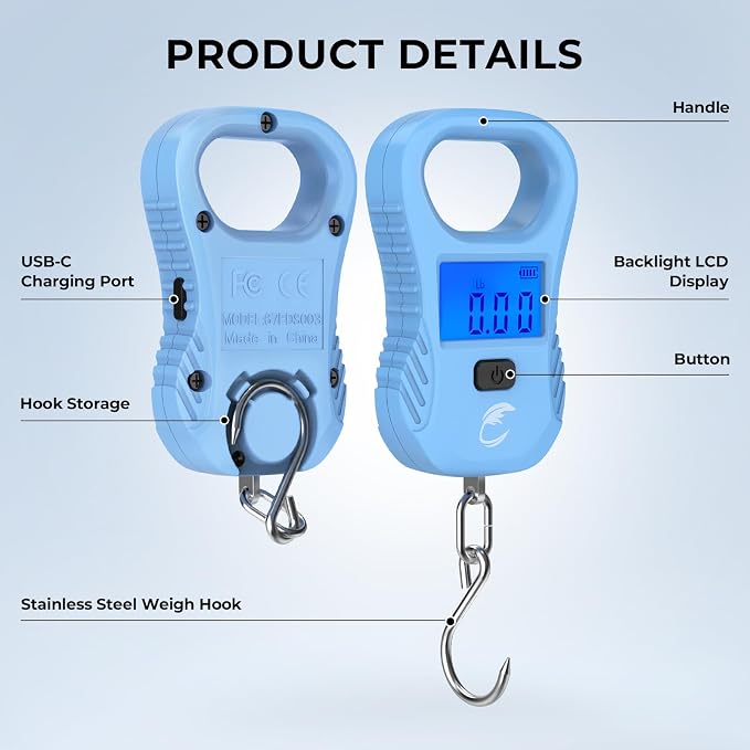Calamus DriftWave Fishing Tool Kit | Multi-Function Tool Kit, Corrosion-Resistant Pliers, Fish Lip Gripper with Tape Measure, Digital Fish Scale, Fishing Gear