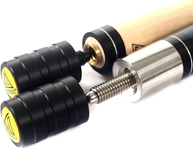 CUESOUL 58 Inch 19oz/20oz Maple Billiard Stick Pool Cue Set 11.5mm/13mm Tip[Weight Adjustable]