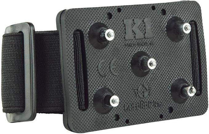 K1 Mid-Sole Ice Cleats for Men & Women - Rotatable Traction Aids For Winter Snow - High Profile - Black