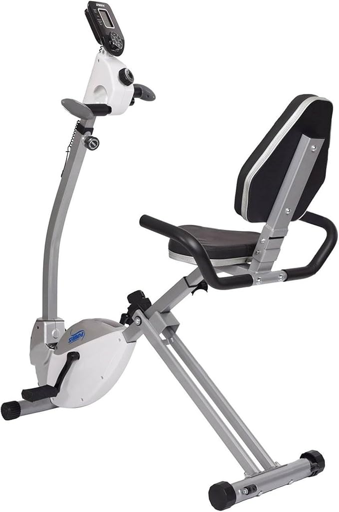 Stamina Recumbent Exercise Bike with Arm Workout - Fitness Bike with Smart Workout App - Recumbent Exercise Bike for Home Workout - Up to 250 lbs Weight Capacity