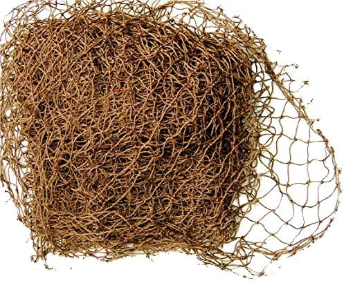 Knotted Netting - Camo Netting to Customize, Hunting Gear, Camouflage Netting Used by Outdoor Enthusiasts for Climbing, Hunting or Fishing - 4' X 5' with 1"x1" Holes, Brown