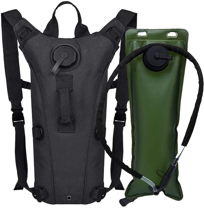 Running Hydration Vest Pack Tactical 3L Water Bladder Backpack Bag for Cycling Marathon Hiking Daypack Men & Women