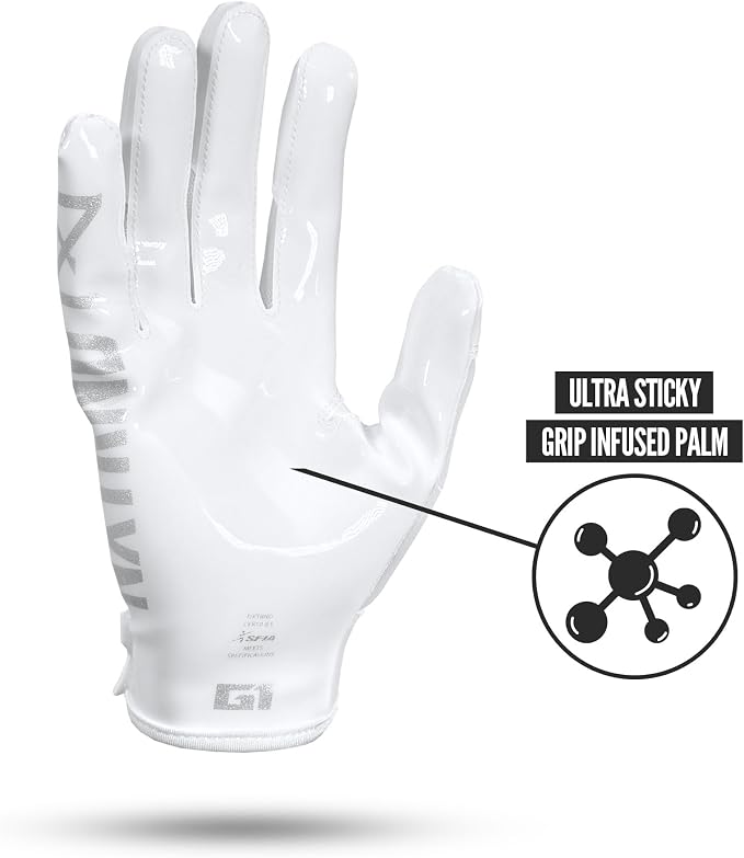 Nxtrnd G1 Pro Men's Football Gloves, Adult Sticky Receiver Gloves