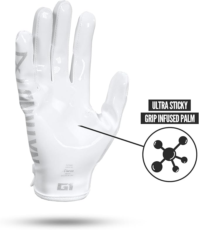 Nxtrnd G1 Pro Men's Football Gloves, Adult Sticky Receiver Gloves