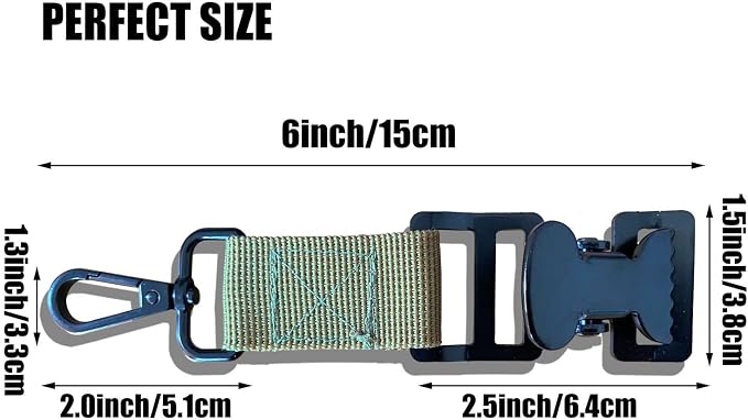 ZHIRONGFA Glove Clip Ensure that Gloves stay with you. for Firefighters Plumbing and Maintenance Workers. Metal Durability and Strong Grip. 5 P/set (Brown)