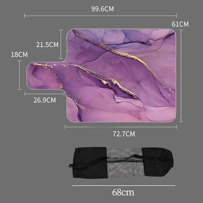 Pilates Reformer Pad Folding Exercise Mat Portable Lightweight Meditation Pad Soft Suede Rubber Protection Cushion Towel Suitable for Indoor Gym