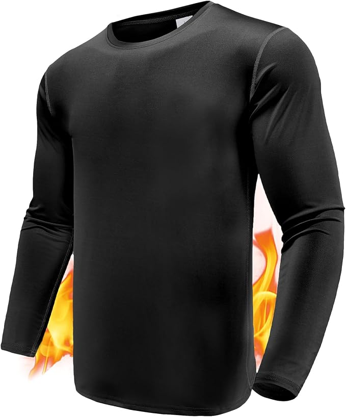 Men's 1, 3 or 5 Pack Performance Long Sleeve T-Shirts, UPF 50+ Sun Protection Shirts, Athletic Gym Workout Shirts for Running