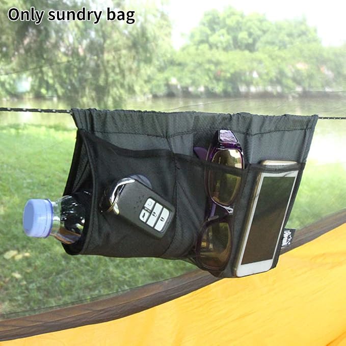 Hammock Organizer Multipurpose Portable Foldable Camping Mesh Large Space Hanging Pouch Traveling Outdoor Sports 7 Pockets Storage Bag Dries Holder Climbing Lightweight