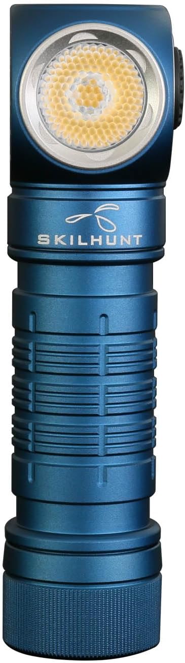 H150 Compact USB Magnetic LED Headlamp, Rechargeable EDC Light for Camping, Running, Hiking, Outdoor (Blue, High CRI Neutral White)