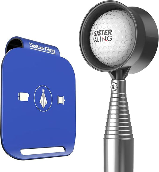 Golf Bag Metal Landing Pads and 9ft/12ft Water Telescopic Golf Ball Retriever