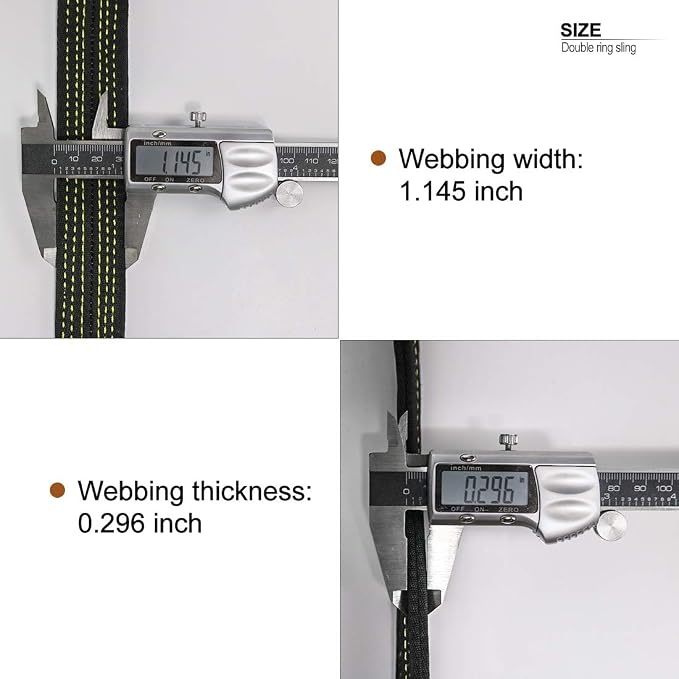 NewDoar Tree Arborist Friction Saver 22KN Climbing Cambium Saver Loop Belt Sling Retrievable Anchor 35.4 inch/43 inch