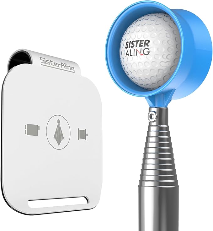 Golf Bag Metal Landing Pads and 9ft/12ft Water Telescopic Golf Ball Retriever