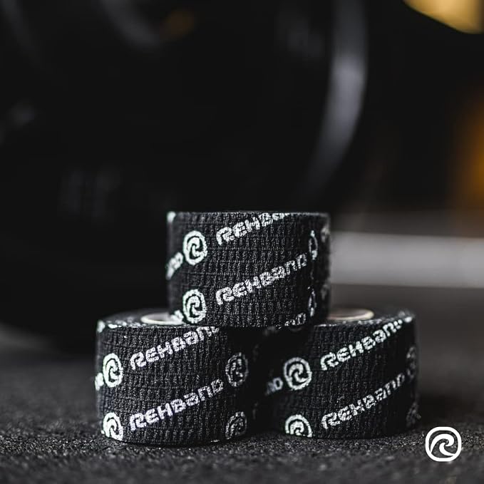 Rehband Non-Slip Athletic Hook Grip Tape, Thumb Tape Crossfit, Powerlifting & Weightlifting Tape - Hookgrip Tape Protects Fingers Against Blisters