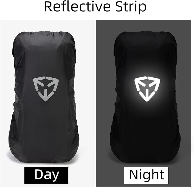 Waterproof backpack rain cover, outdoor backpack pack covers 30L-70L backpack (XXL)