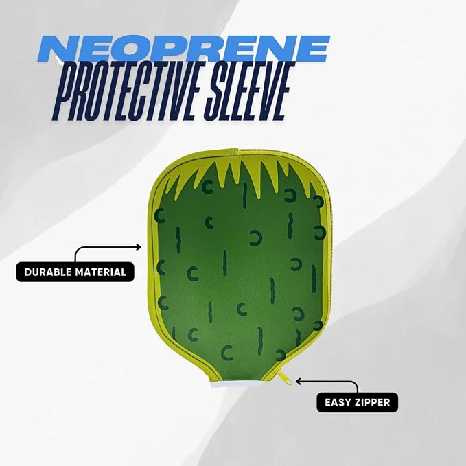 Neoprene Funny Pickleball Paddle Cover – Durable & Lightweight Protective Case with Hilarious Design, Fits Most Standard Paddles