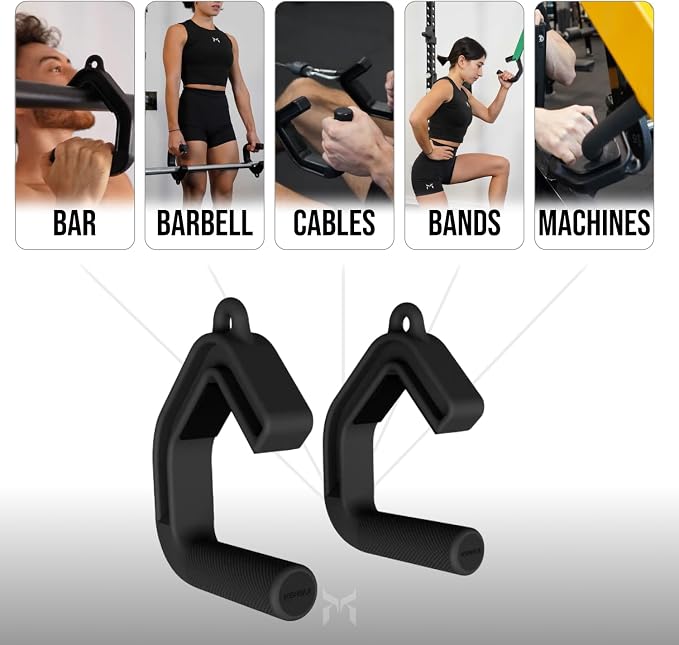 KENSUI Swissies™ V2 - Adjustable Neutral Grip Attachment for Bars, Barbells, Cables, Bands, Machines (Pair)