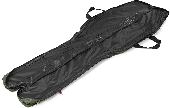 Fishing Rod Case Three Layers Fishing Rod Bag Oxford Portable Folding Fishing Pole Bag Outdoor Waterproof Tackle Storage Travel Bags Carry Organizer for Fishing Camping Hiking