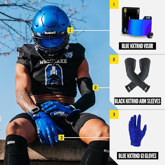 Nxtrnd G1 Pro Men's Football Gloves, Adult Sticky Receiver Gloves