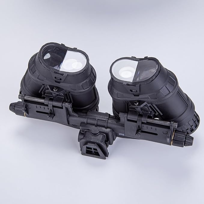 GPNVG 18 Night Vision Goggles Dummy Model with NVG Mount, Tactical Four-Tube Binocular Night Vision for Tactical Helmet NVG Mount, Cosplay Prop, CS Game,No Function (Black)